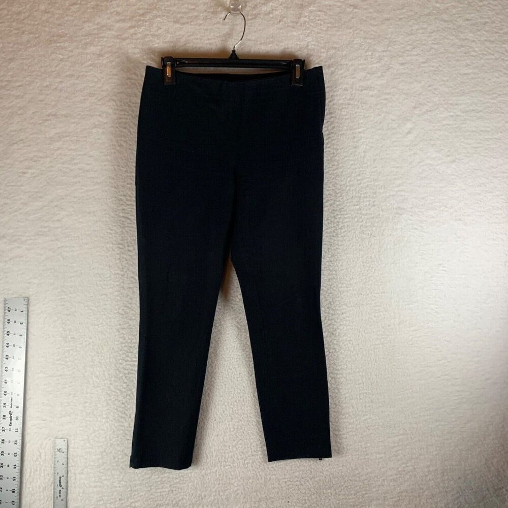 COS Women's Slim Fit Side Zippers Casual Stretch Trouser Black Pants Size 4 9016